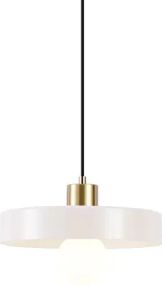 Zdjęcie produktu dla QAZQA – Retro Retro lampa wisząca I Lampa wisząca I Lampa wisząca złota I Mosiądz z beżowym szkłem – Jina I Salon I Sypialnia – Okrągła – Pasuje do żarówek LED E27