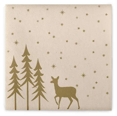 Produktbild von MANK Weihnachtsserviette Liane in Pebble-Stone aus Linclass® Airlaid 40 x 40 cm, 50 Stück