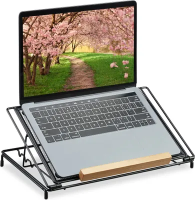 Produktbild von relaxdays Laptop Ständer 13 Zoll schwarz