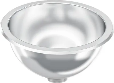 Obrázok produktu pre Okrúhle umývadlo KWC AR, RONDO, nerezová oceľ, hgl, 233x107 mm, vyskakovací odpad