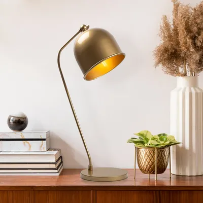 Immagine prodotto di Opviq, Sanika- Sanika FLG, oro, lampada da tavolo, 18 x 30 x 56 cm, corpo in metallo