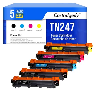 Imagen del producto de Juego de tóner TN-243CMYK TN-247 - 5 unidades para impresoras Brother