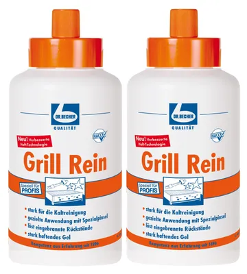 Produktbild von Dr. Becher Grill Rein für Grills, Fritteusen, Backofen 1L (2er Pack)