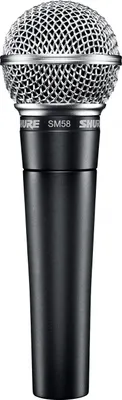 Obrázek produktu pro Shure SM58, Studiový mikrofon, 50 - 15000 Hz, kardioida, drátový, černý, 1 jednotka(y)