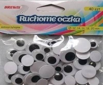 Produktbild von Wackelaugen 40 Stück (Schul- und Papierwaren, Kreativbedarf)
