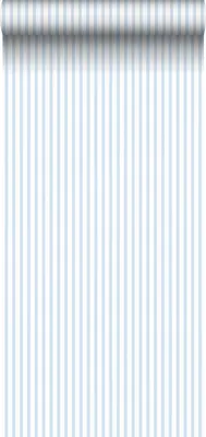 Zdjęcie produktu dla Sanders & Sanders Tapeta paski niebieskimIbiałym - 640590 - 53 cm x 10 m