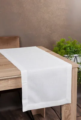 Obrázok produktu pre Slávnostný obrus Stolová dekorácia STELLA 2 biela 40x140