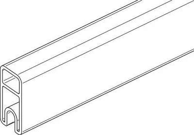 Produktbild von OSMO ALU-Fence Abschlussprofil oben 92,5 x 1,9 x 4,1 cm Anthrazit