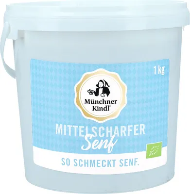 Produktbild von Münchner Kindl Mittelscharfer Senf 1kg