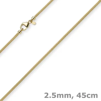 2-5mm-Strickkette-aus-750-Gelbgold-rund-45cm