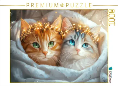 Produktbild von CALVENDO Puzzle Katzen Illustrationen | 1000 Teile Lege-Größe 64x48cm Foto-Puzzle für glückliche Stunden