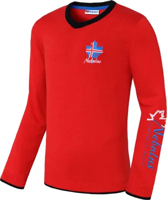 Productafbeelding van Nebulus trui FENRIS, heren, casual trui, veelzijdig, model P4713 - heren, rood-zwart, maat M