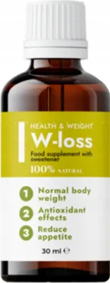 Produktbild von W-Loss - Natürliche Tropfen Nahrungsergänzungsmittel 30Ml