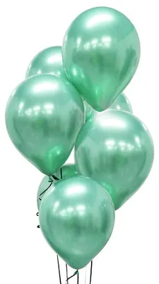 Produktbild von GoDan Party Luftballons aus Natur Latex 7 Stück glänzend grün 30 cm Durchmesser