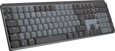 Produktbild von Logitech 920-010755, Kabellos, RF Wireless + Bluetooth, Mechanischer Switch, QWERTY, LED, Graphit