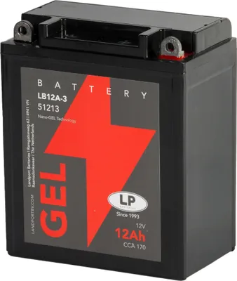 Produktbild von YB12AL-A2 GEL Motorradbatterie LANDPORT GB12AL-A 12Ah 12V 170A 51213 YB12AL-A