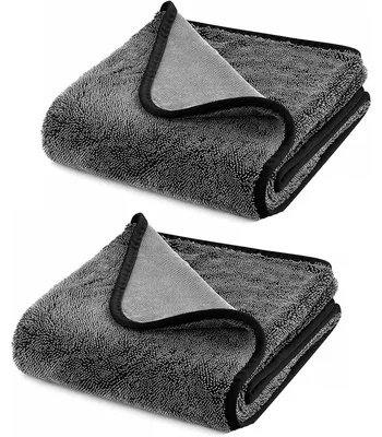 Produktbild von Mikrofasertuch Trockentuch Duschtuch - 40 x 60 cm - 2 Stück - Schnelle Wasseraufnahme - Für Duschkabine und Badezimmer