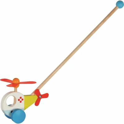 Produktbild von Hubschrauber Goki Holzschub Figur