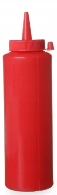 Image de Bouteille distributeur de sauce Hendi 0.35L rouge