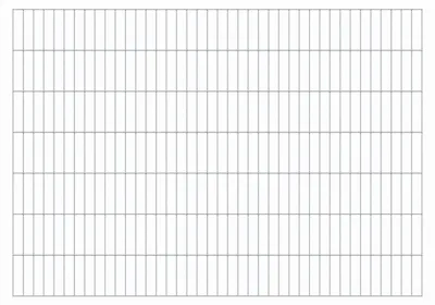 Immagine prodotto di Alberts 642785 Staccionata doppia, zincata a caldo, altezza 140 cm