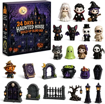 Image de Calendrier de l'Avent Halloween 2026 pour enfants - Calendrier de l'Avent Halloween et Noël