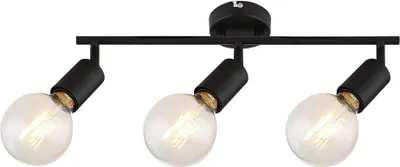 Image de Plafonnier industriel E27 3x40W noir mat 3988 Lamar Rabalux