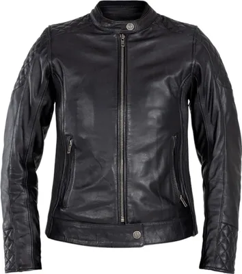 Produktbild von John Doe Adina Damen Motorrad Lederjacke, schwarz, 2XL