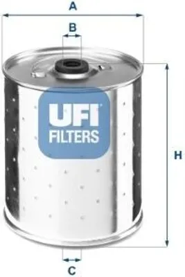 Obrázok produktu pre Olejový filter UFI 20.012.00 Filtračný prvok pre FIAT radu 1000 sedan