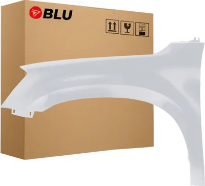 Zdjęcie produktu dla BLU Błotnik pasujący do Skoda Yeti 5L 9156 Lewy Srebrny ReflexSilber | 2009-2013 | Przedni Przód | Lakierowany | Gotowy do montażu | Stal