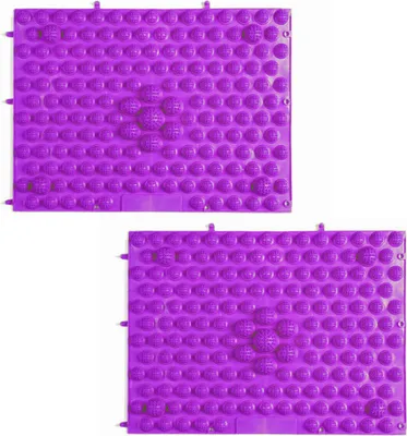 Produktbild von Sensorisches Matten-Modul-Set mit Massage-Spielmatten für Kinder, orthopädische Massage, Puzzle, Bodenmatten, sensorisches Spielzeug (Lila, normal)