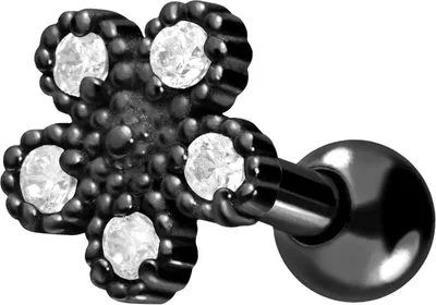 Produktbild von Ohrpiercing Chirurgenstahl Ohrpiercing KRISTALLBLUME