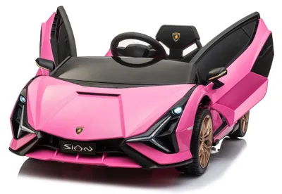 Produktbild von Lamborghini Sian - Kinder Elektroauto - 12V - mit Fernbedienung - Fluegeltueren - Rosa