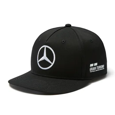 Zdjęcie produktu dla Czapka z daszkiem Mercedes, Lewis Hamilton, dla dorosłych, czarna, 2018