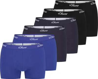 Produktbild von s.Oliver 6er Pack Basic Retro Short / Pant Hipster aus elastischem Jersey, Hoher Tragekomfort, Bund mit Logo-Schriftzug