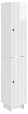 Immagine prodotto di vidaXL Set di due armadi, bianco lucido, materiale composito di legno