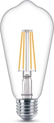 A single Philips LED light bulb is shown against a white background.