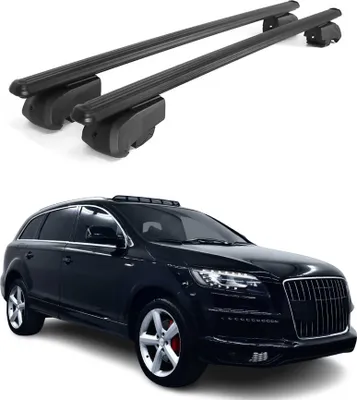 Produktbild von Dachträger Grundtäger für Audi Q7 2005-2015 75kg Alu Schwarz 2 tlg