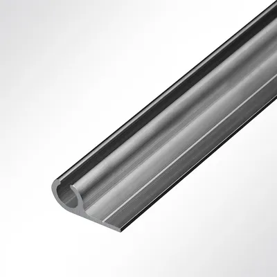 Produktbild von Lysel® Kederschiene Kederleiste Aluminium 90° anthrazit RAL 7016 für 5-9mm Keder L: 3m
