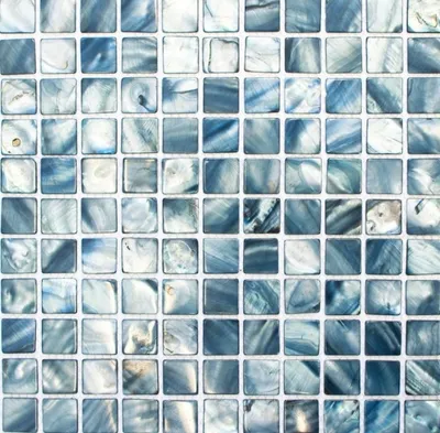 Produktbild von Muschelmosaik perlmutt silber blau Fliesenspiegel Küchenwand Duschwand MOS150-SM2582_f