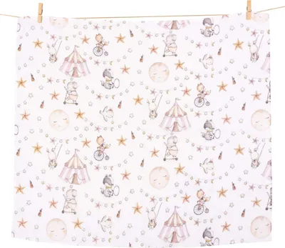 Produktbild von Candy Circus Flanell Mullwindeln JUKKI Spucktücher 100% Baumwolle