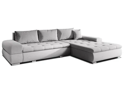Produktbild von AX LIVING Couch Sofa L Form Sivaso Hellgrau 310 cm mit Schlaffunktion