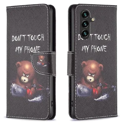 Produktbild von Für Samsung Galaxy A35 Kunst-Leder Book Handy Tasche Motiv 1 Hülle Etuis Schutz
