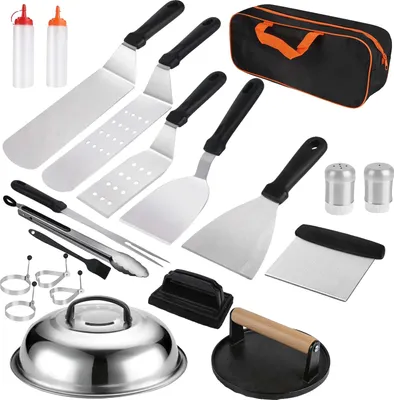Image de Set d'ustensiles de barbecue, ensemble complet de 29 pièces, conception ergonomique, 29 pièces par set