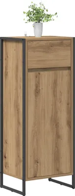 Produktbild von Stabli Badezimmerschrank mit Tür Kunsthandwerk Eiche 40 x 30 x 100cm - DE849389 - Spiegelschränke
