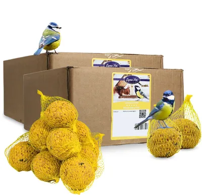 Produktbild von 2 x 100 Stk. Lyra Pet® Meisenknödel Basic mit Netz à 90 g = 18 kg