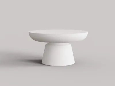 Produktbild von KYLIX Beistelltisch aus Beton | hochwertig | robust | 66 x 66 x 35.6 cm