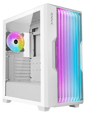 Zdjęcie produktu dla Azza Guardian Glass, Midi Tower, PC, Biały, ATX, EATX, ITX, micro ATX, 17 cm, 40 cm