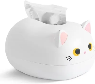 Produktbild von Kartoniertes Toilettenpapier-Unterfutter mit Katzenmotiv, weiß, für Küche und Bad