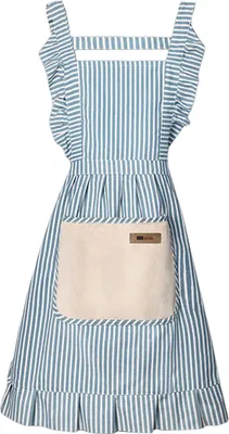 Produktbild von Küchen-Kochschürzen mit verstellbarem Riemen, Latzschürzen, weiche Kochschürzen mit großen Taschen, Unisex-Baumwoll-Leinen-Schürze für Männer und Frauen
