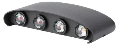 Immagine prodotto di V-TAC VT-848 Lampada LED da parete 7W doppio fascio luminoso applique da muro in alluminio nero luce 3000K IP65 - SKU 218619